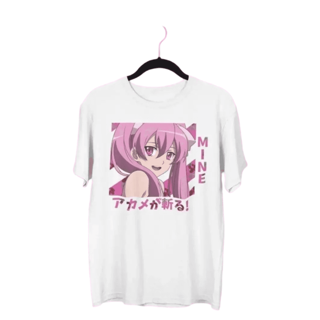 Anime Akame Ga Kill Mine Short Sleeve T-Shirt — detail 1