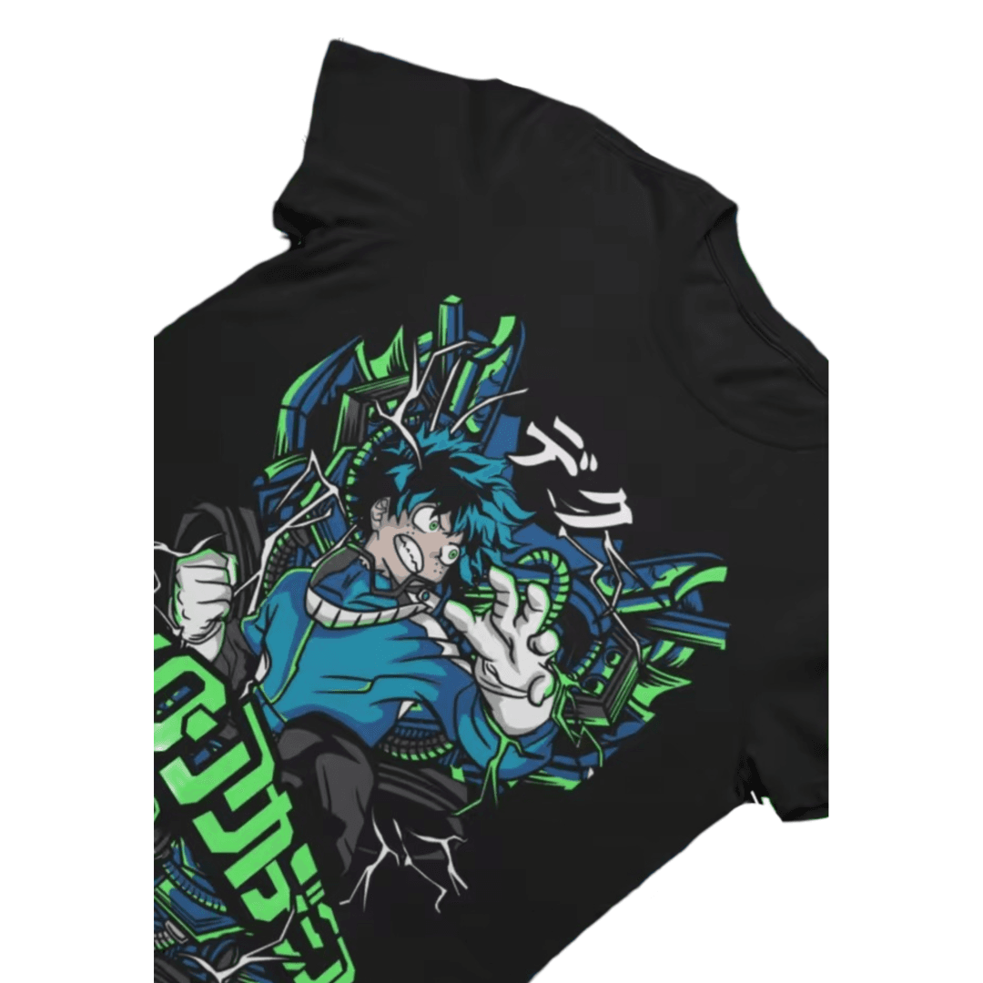 Anime My Hero Academia Izuku Midoriya Printed Casual T-Shirt