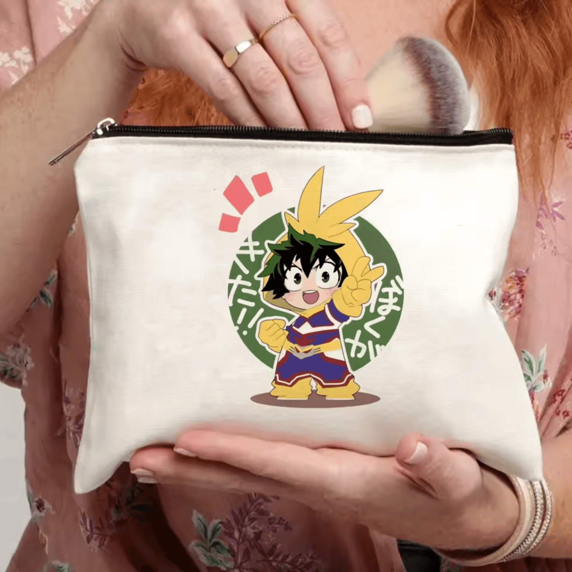 Anime My Hero Academia Izuku Midoriya Makeup Bag