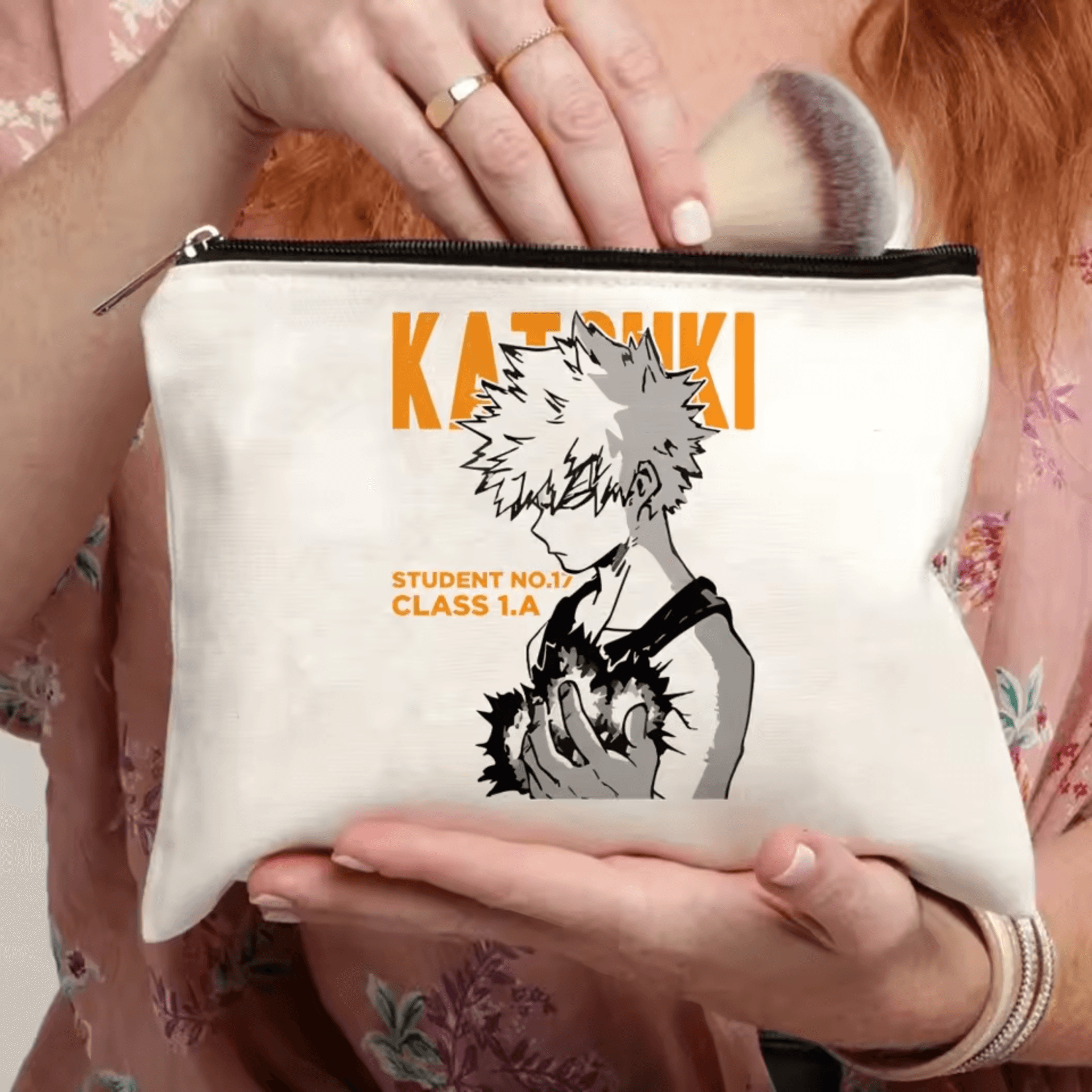 Anime My Hero Academia Katsuki Bakugo Makeup Bag For Girls