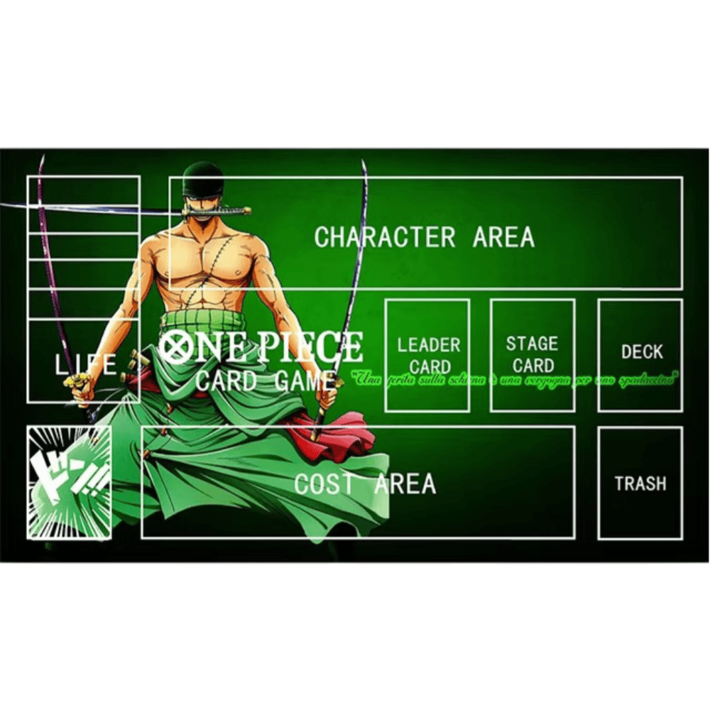 Anime One Piece Roronoa Zoro Trading Card Game Mat