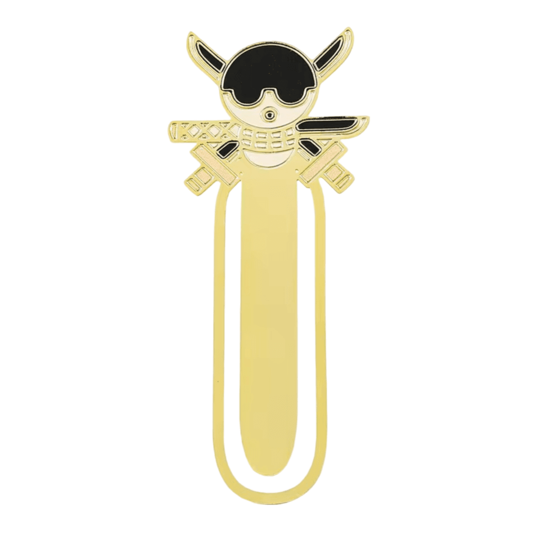 Anime One Piece Roronoa Zoro Stainless Steel Bookmark
