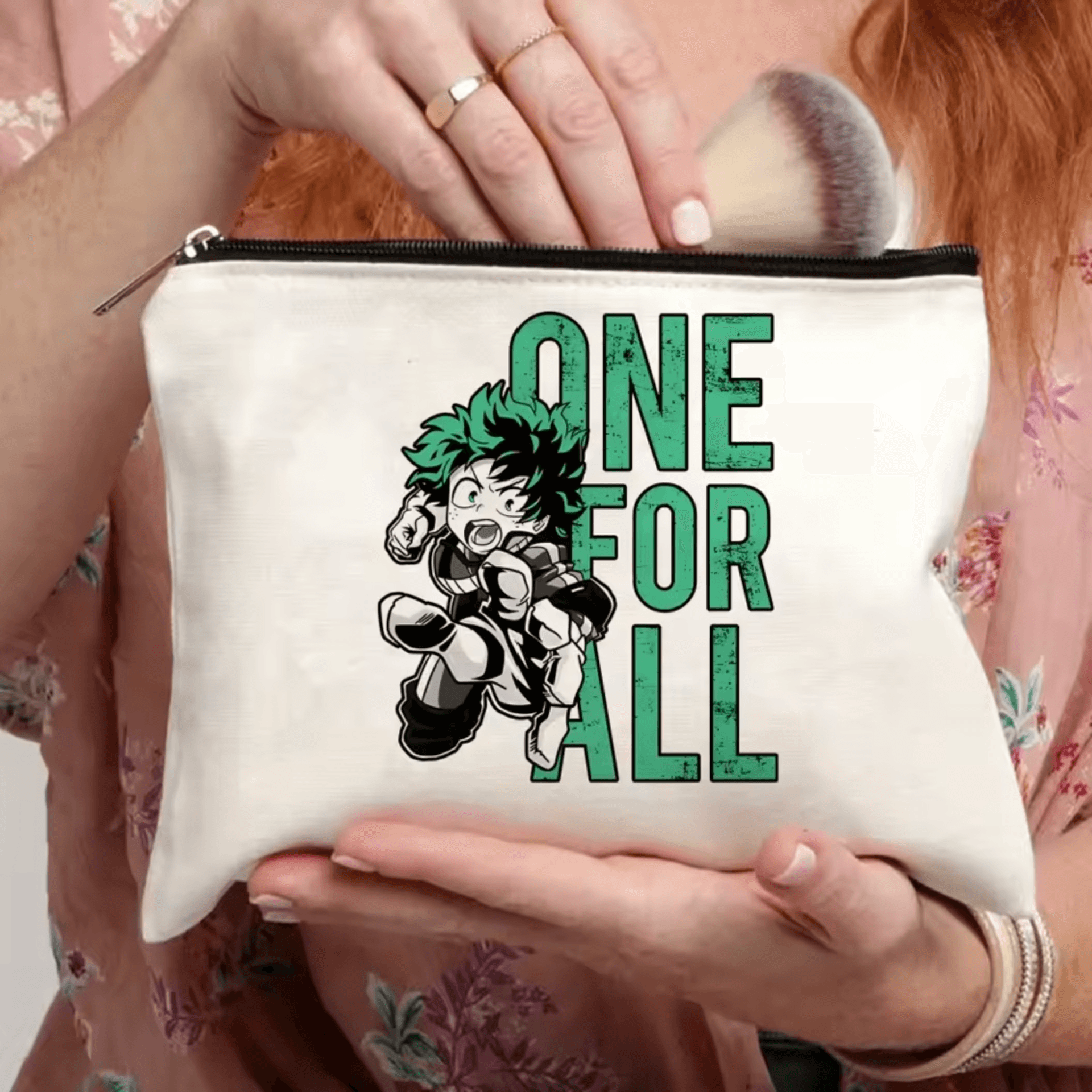 Anime My Hero Academia Izuku Midoriya Makeup Bag For Girls