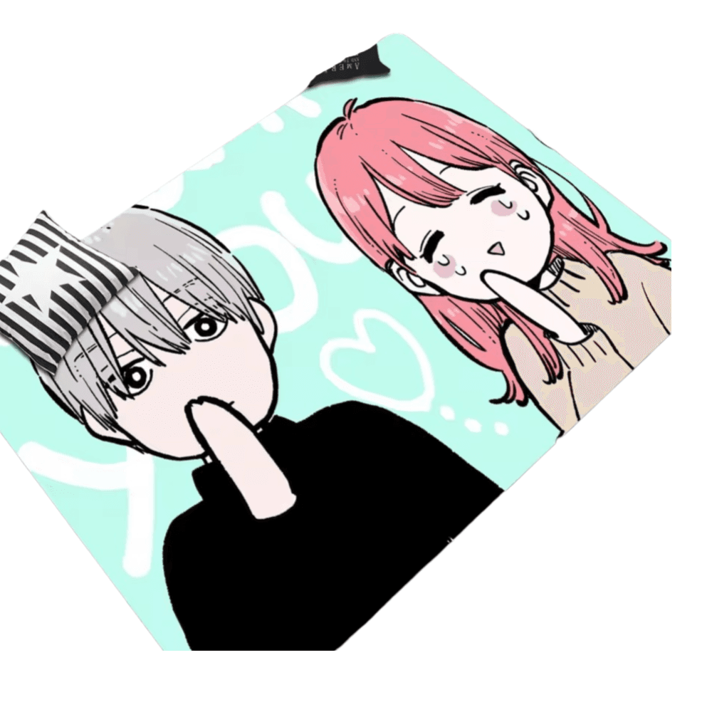 Yuki Itose And Itsuomi Nagi Anime Polyester Floor Mat