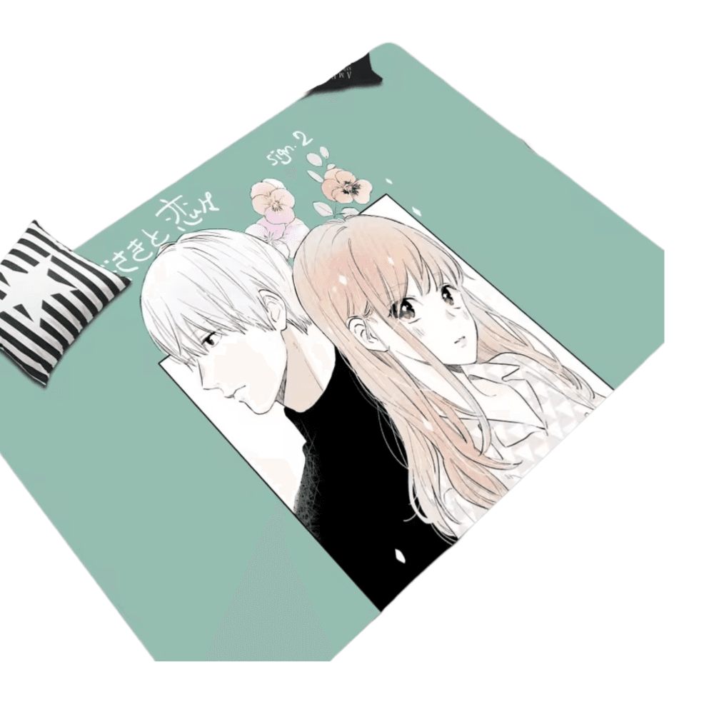 Anime Yuki Itose And Itsuomi Nagi Polyester Floor Mat