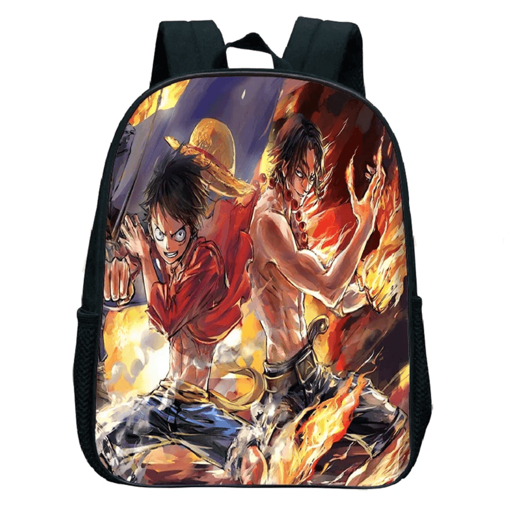 Anime One Piece Luffy And Portgas D. Ace Kindergarten Bag