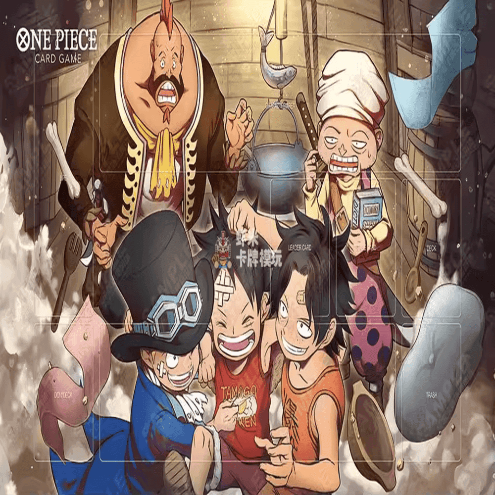 One Piece Anime Luffy With Friends Trading Card Game Mat