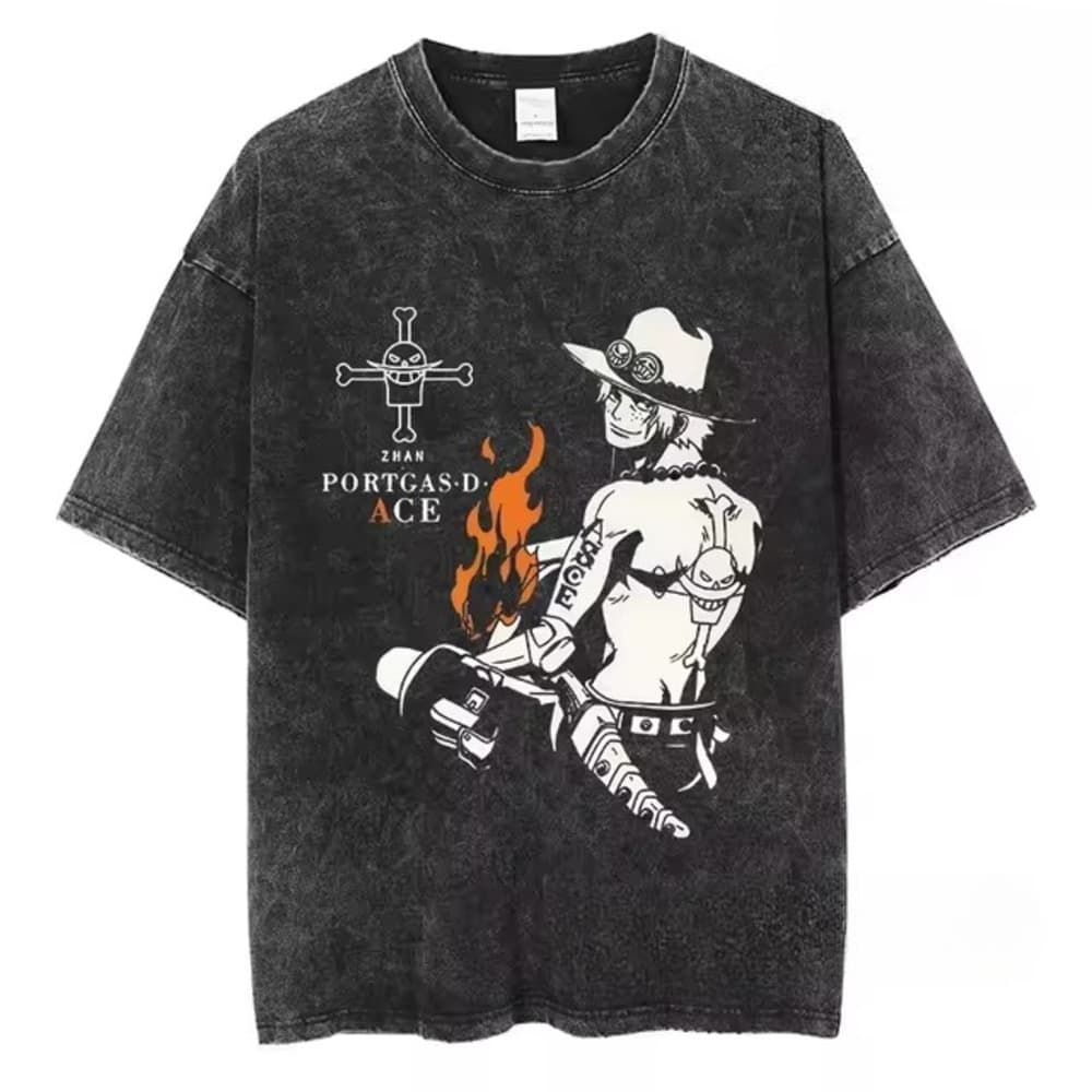 Anime One Piece Portgas D. Ace Winter T-Shirt