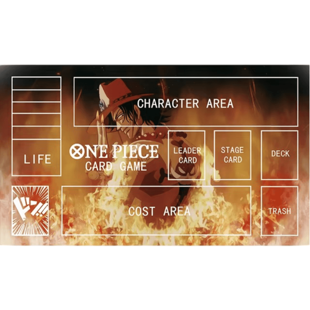 Anime One Piece Portgas D. Ace Trading Card Game Mat