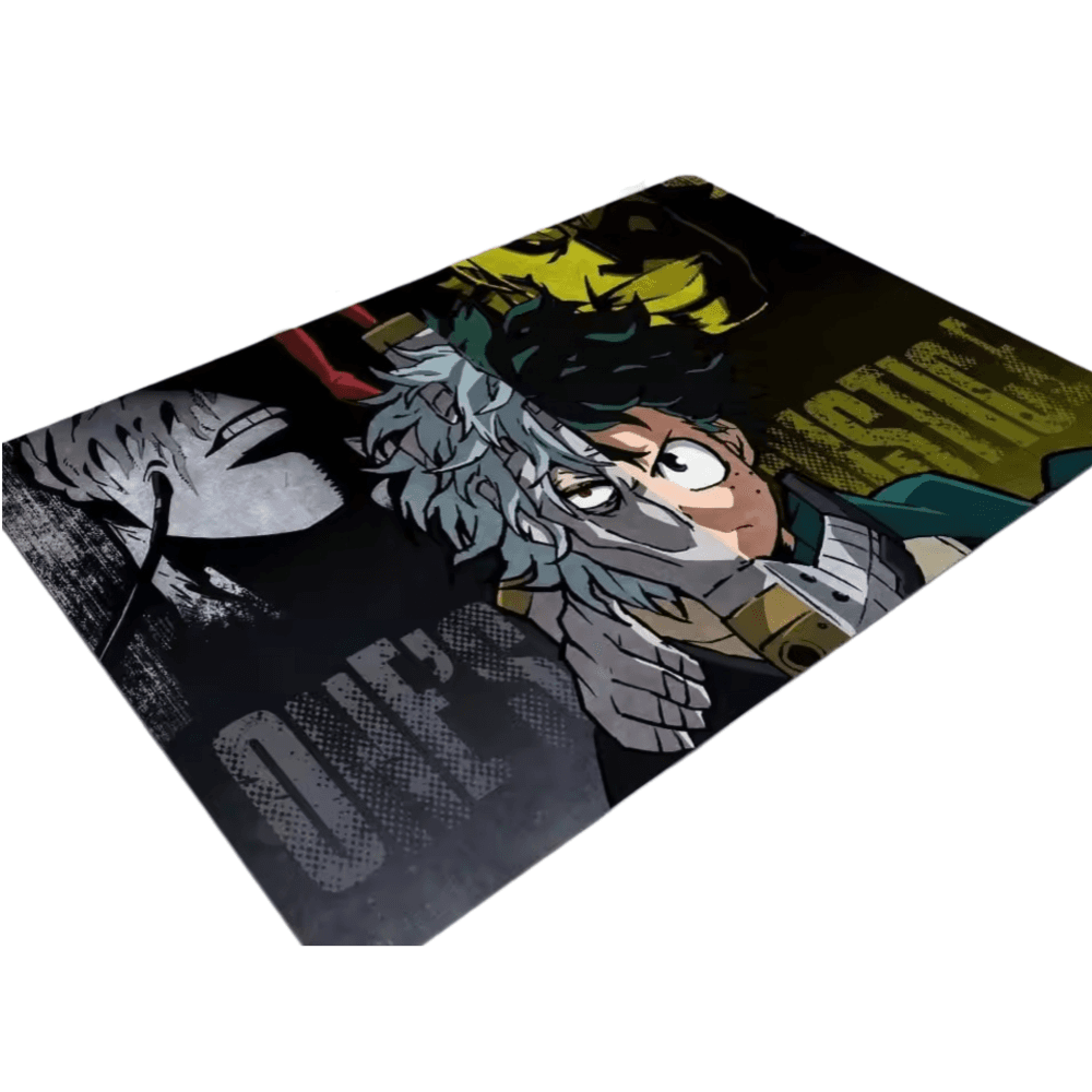 Anime Izuku Midoriya And Dabi Floor Mat