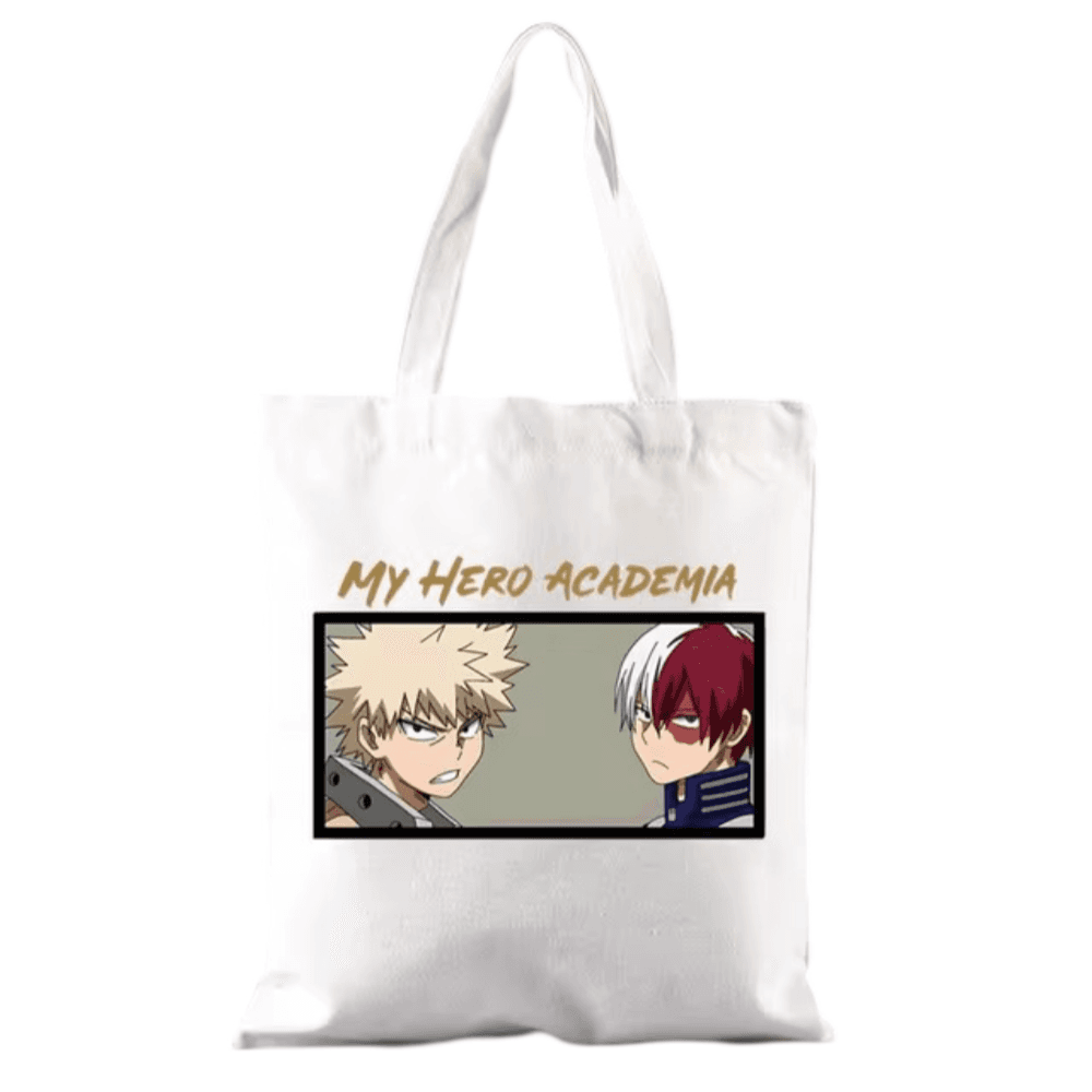 Anime My Hero Academia Shoto Todoroki And Katsuki Bakugo Shopper Bag
