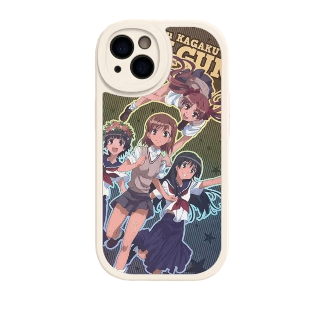 A Certain Magical Index Anime Mikoto Misaka With Friends iPhone Case