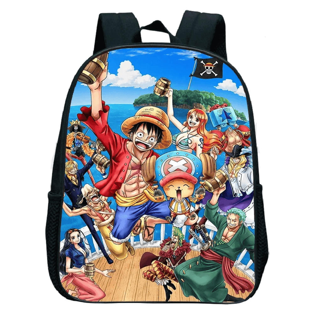 Anime One Piece Straw Hat Pirates Kindergarten Backpack