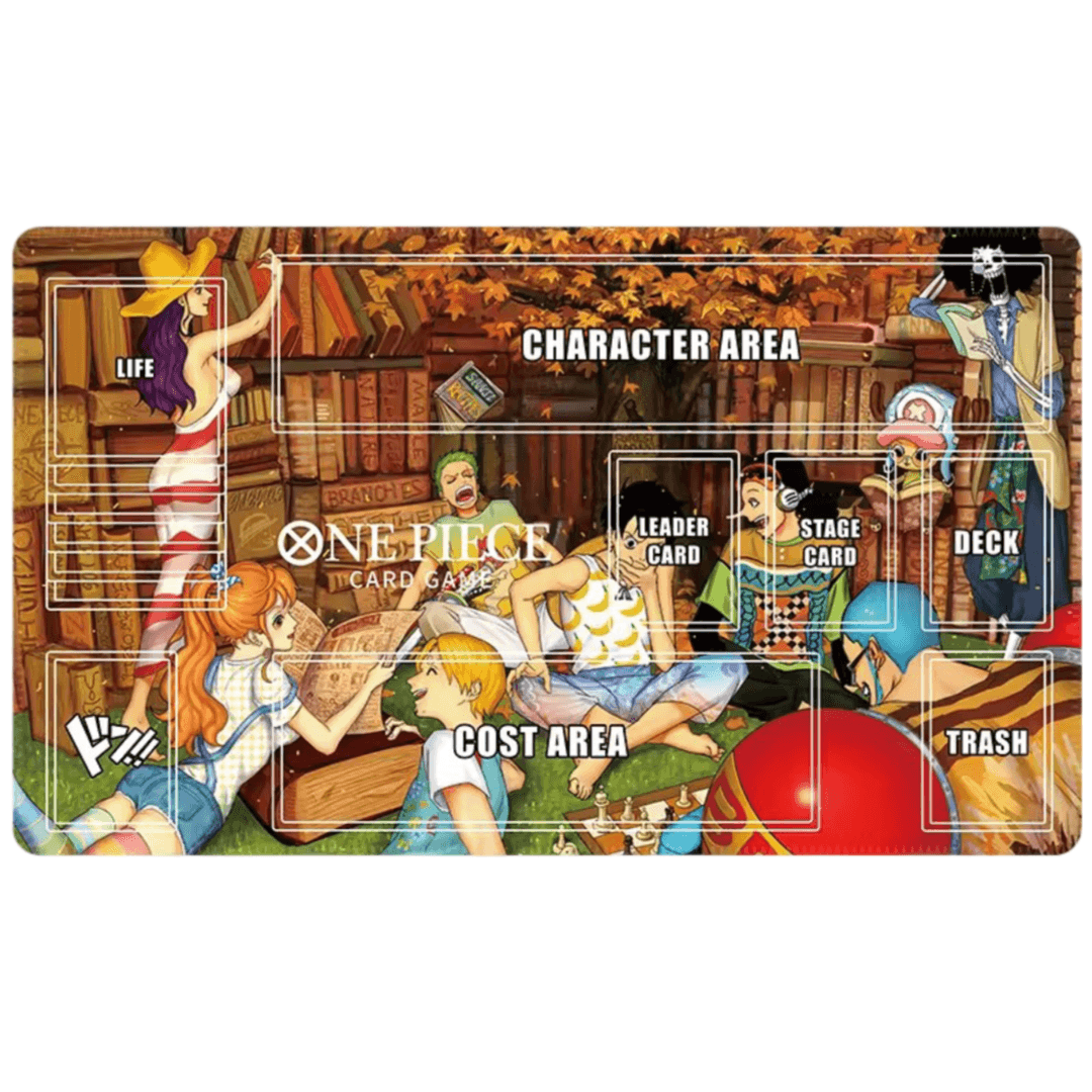 Anime One Piece Luffy With Friends Trading Card Game Mat