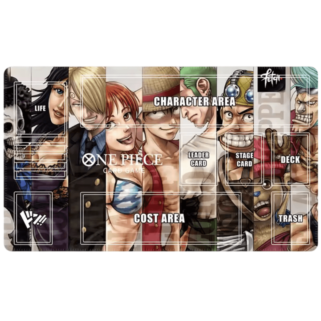 Anime One Piece Character Flannel Trading Card Game Mat