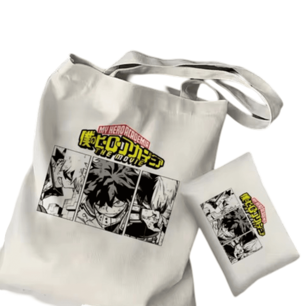 2Pcs Anime My Hero Academia Tote Bag Set