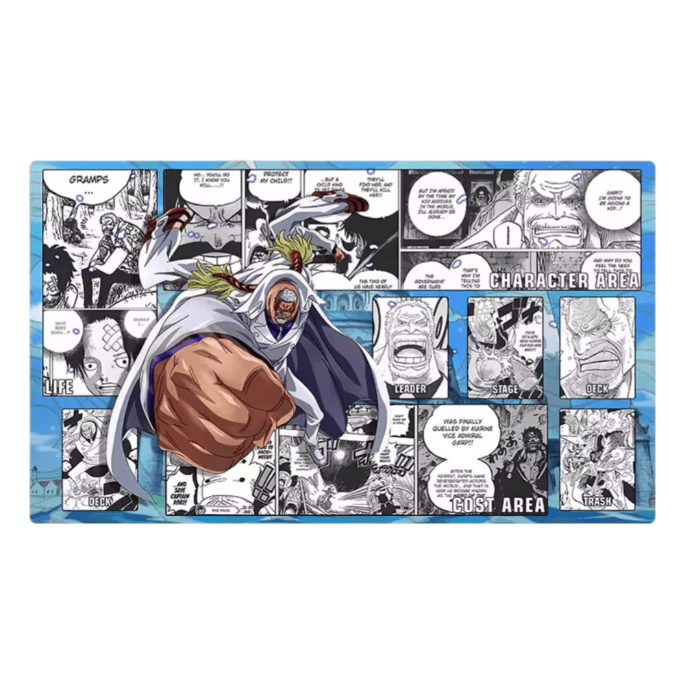 Anime One Piece Monkey D. Garp Trading Card Game Mat