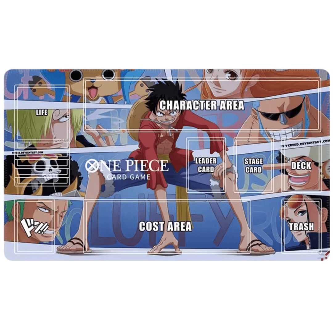 One Piece Luffy With Friends Anime Trading Card Game Mat