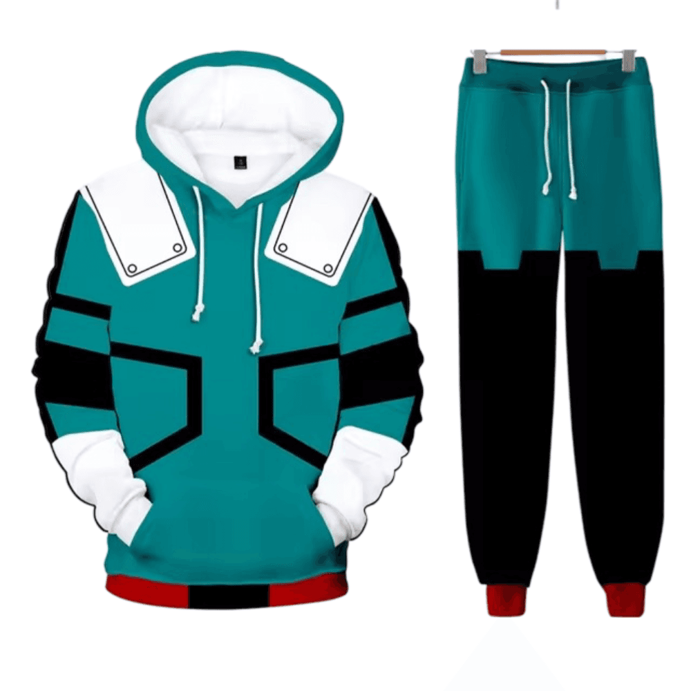 Anime My Hero Academia Izuku Midoriya Cosplay Hoodie With Pant