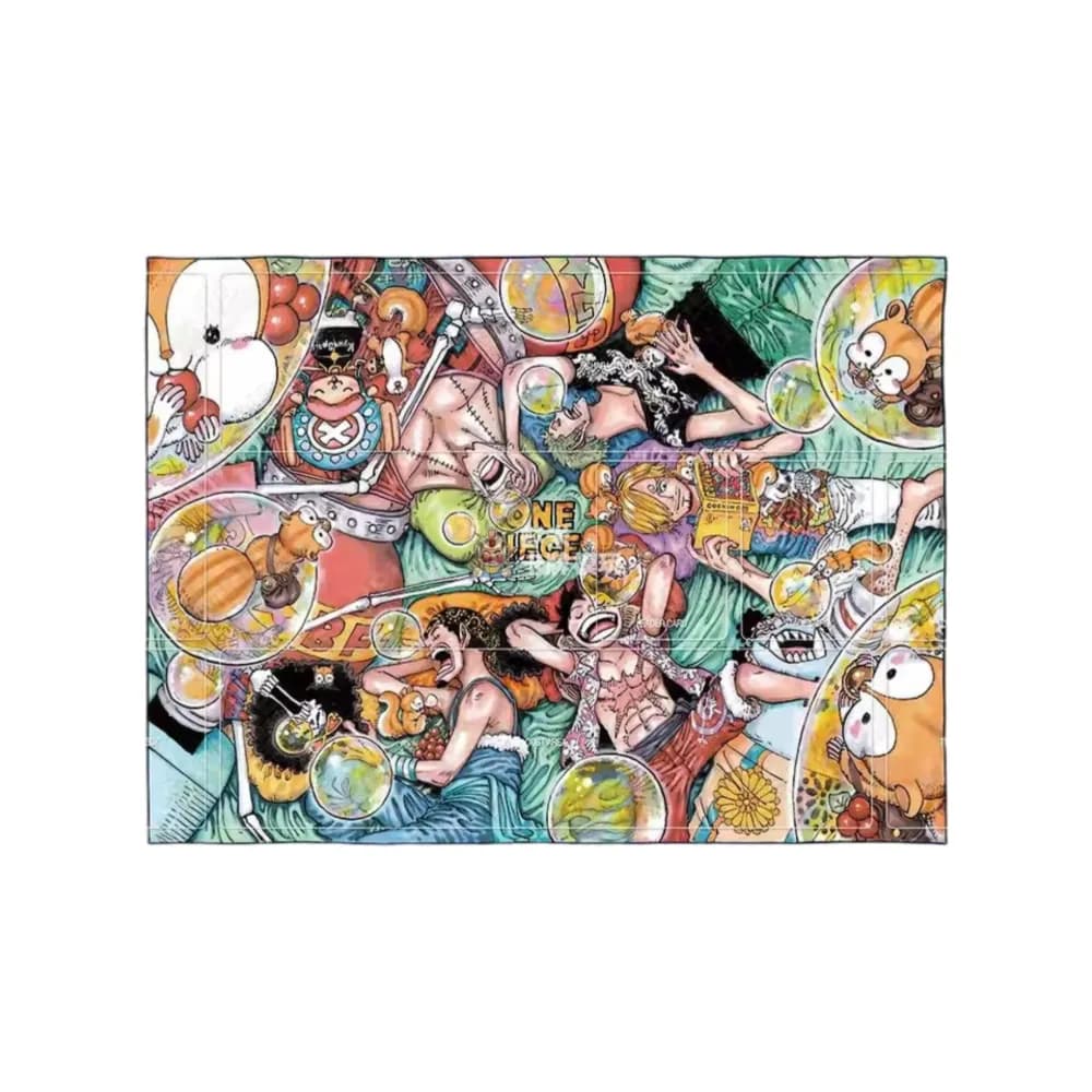 One Piece Flannel Anime Character Trading Card Playmat