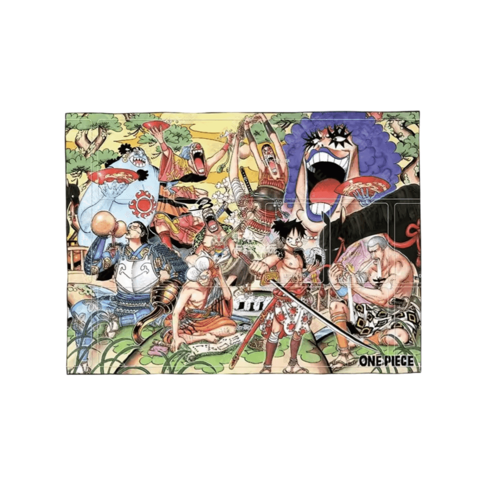 One Piece Anime Flannel Character Trading Card Playmat