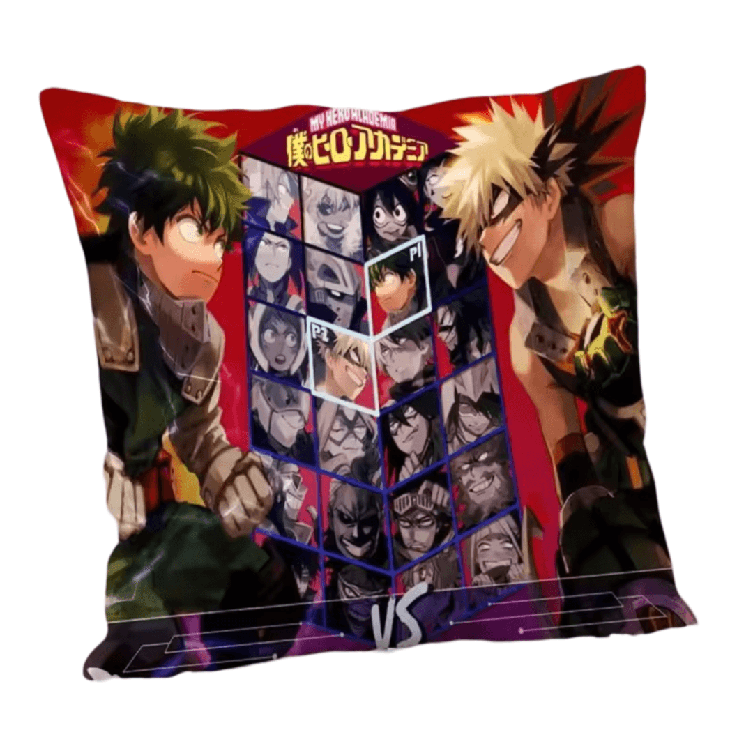 Anime My Hero Academia Izuku Midoriya Vs Katsuki Bakugo Pillowcase