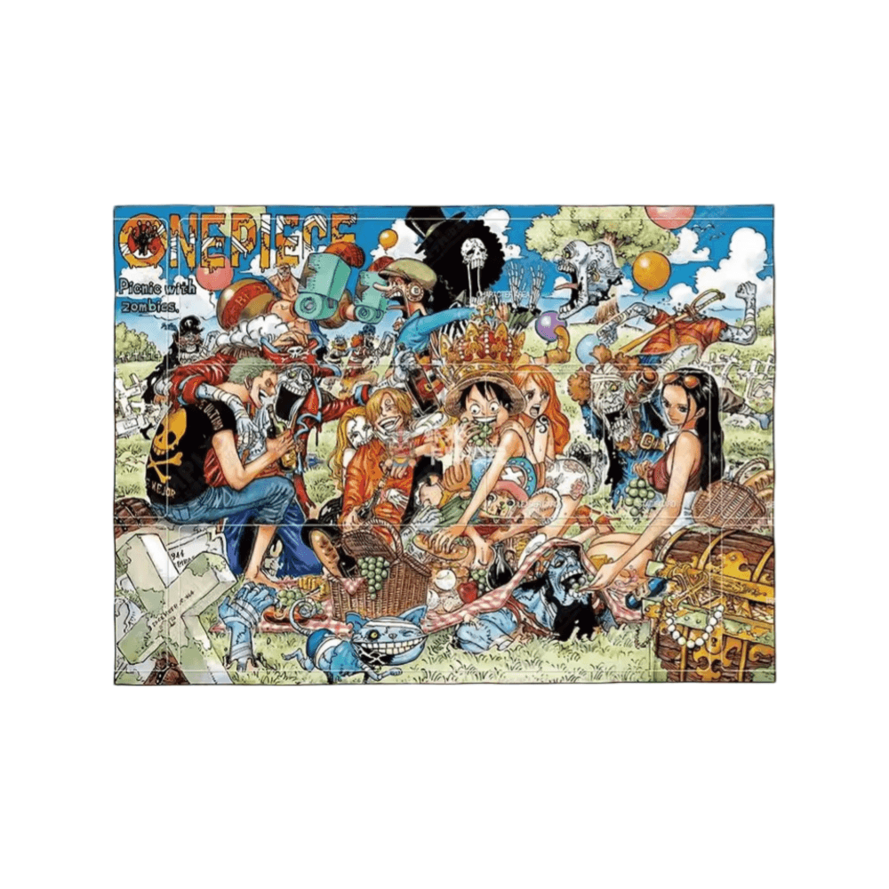 Anime One Piece Picnic With Zombies Trading Card Playmat
