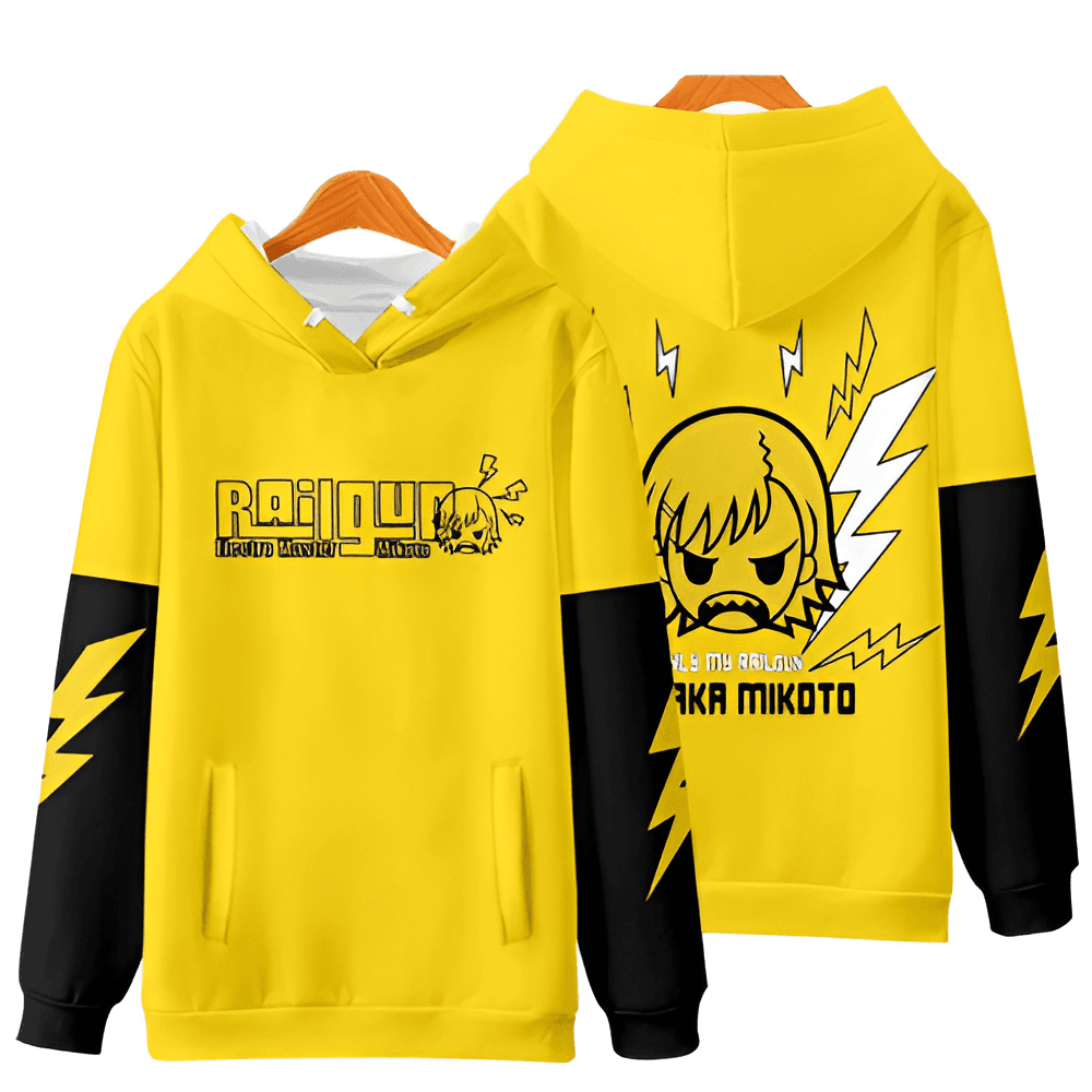 Anime A Certain Magical Index Railgun Misaka Mikoto 3D Printed Hoodie