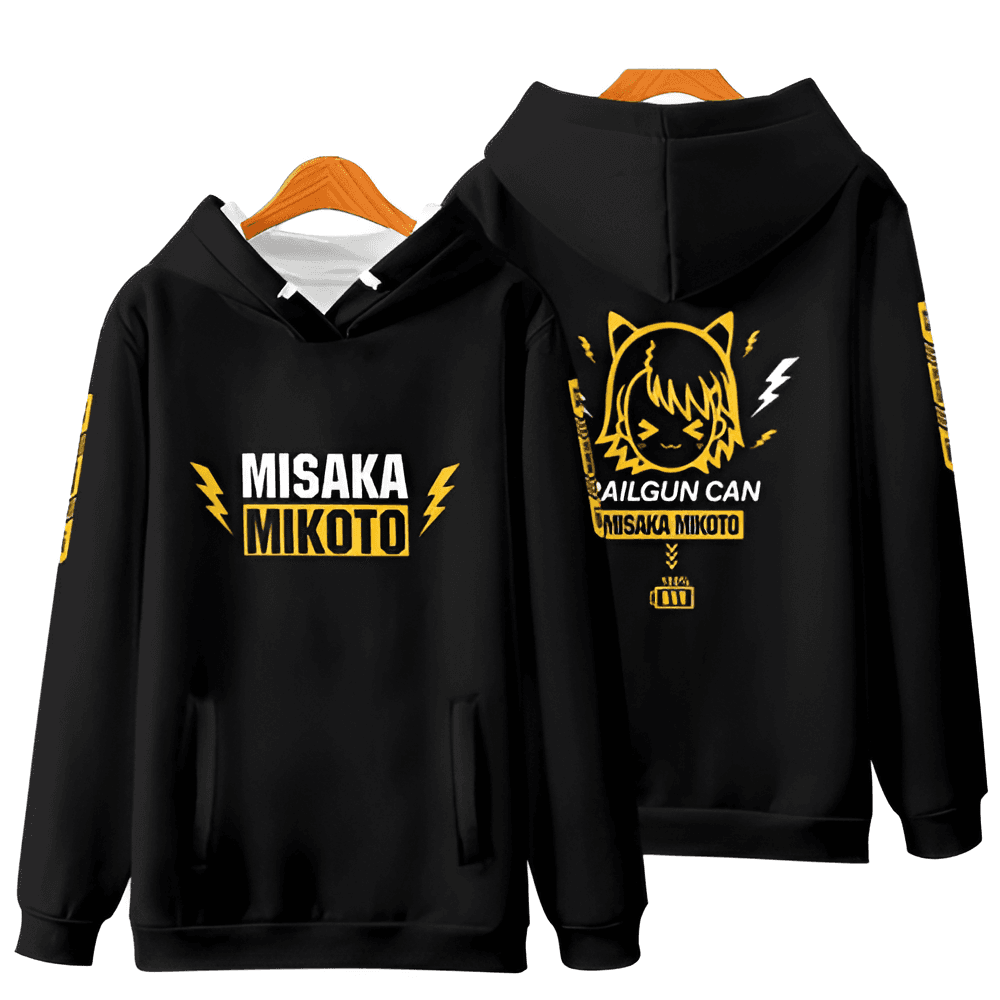 Anime A Certain Magical Index Railgun Can Misaka Mikoto Hoodie