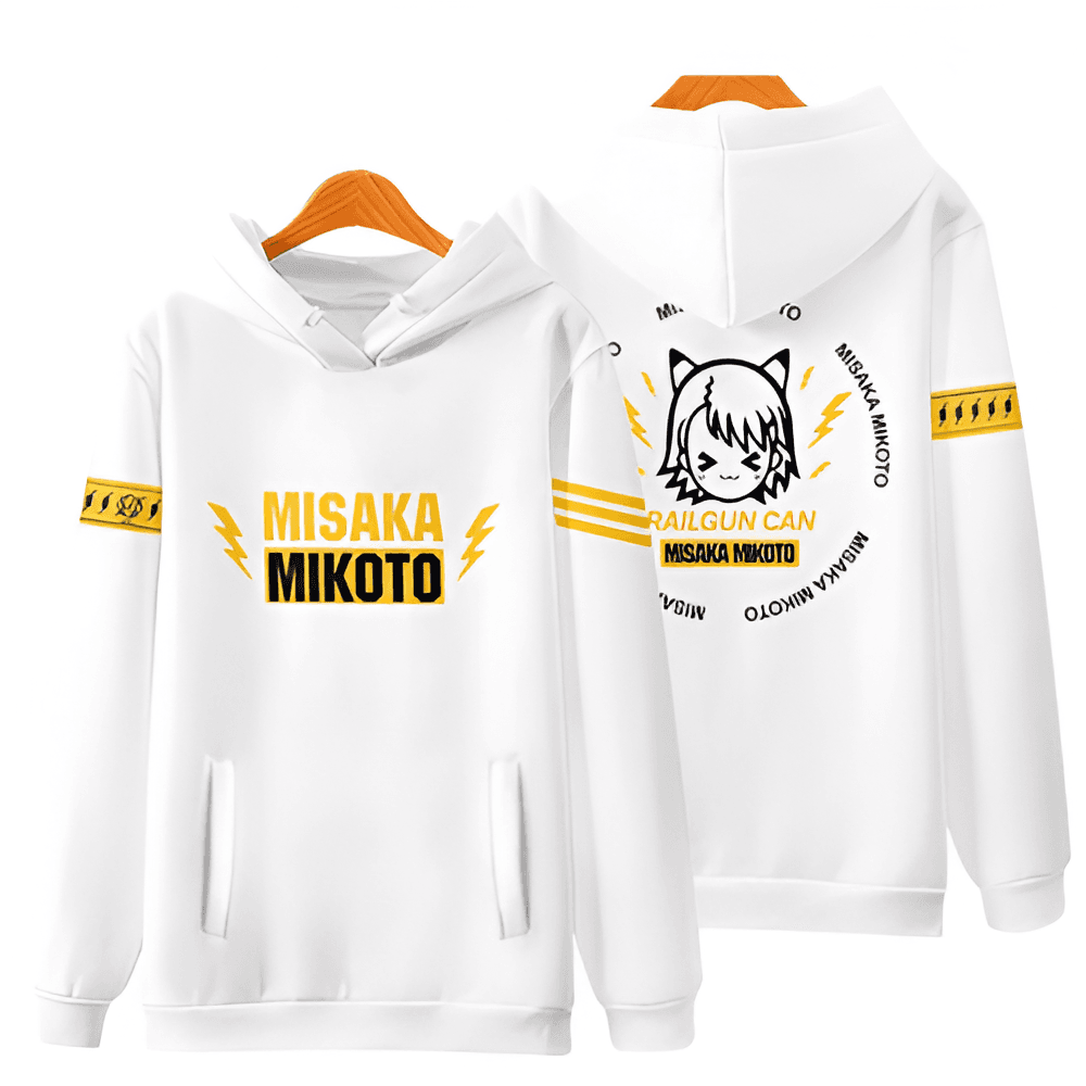 Anime A Certain Magical Index Railgun Can Misaka Mikoto 3D Printed Hoodie