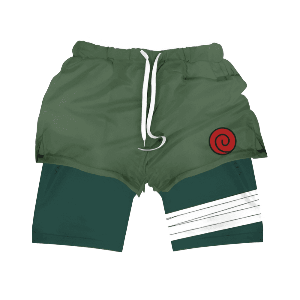 Anime Naruto Kakashi Printed Gym Shorts