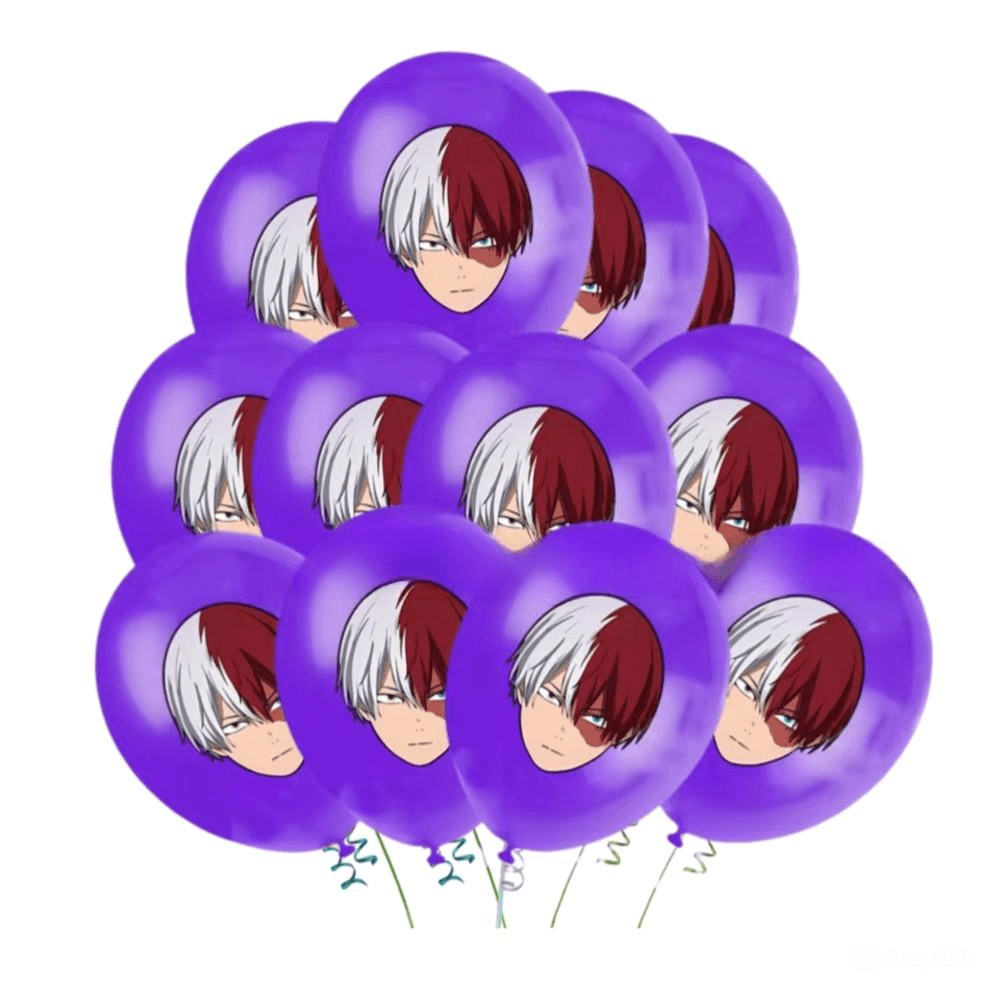 Anime My Hero Academia Shoto Todoroki Party Decoration Balloon