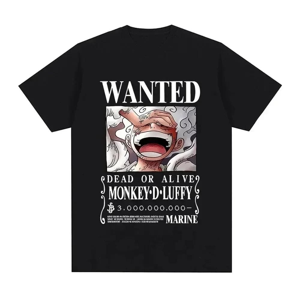 Anime One Piece Wanted Gear 5 Luffy T-Shirt