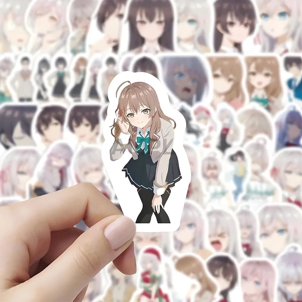60Pcs Anime Alya Sometimes Hides Her Feelings In Russian Stickers — detail 2
