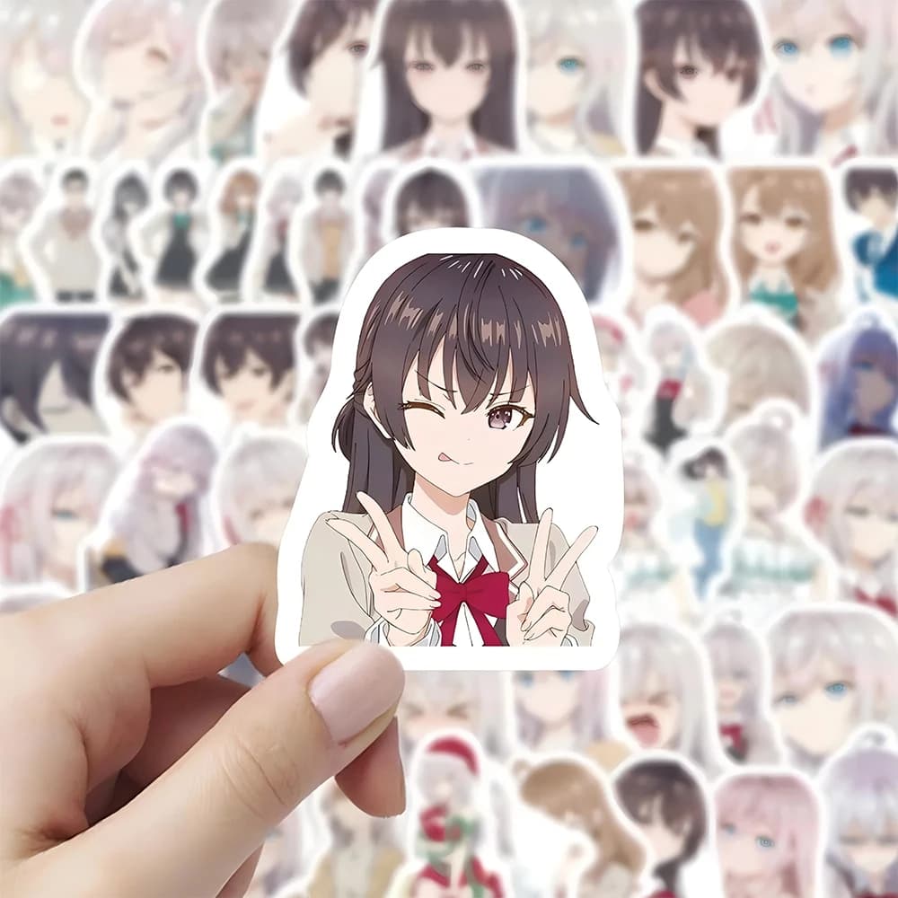 60Pcs Anime Alya Sometimes Hides Her Feelings In Russian Stickers — detail 1