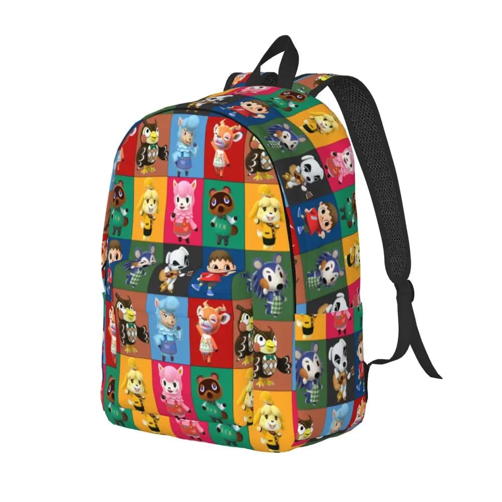 Animal Crossing: New Horizons Anime Characters Pattern Backpack — detail 2