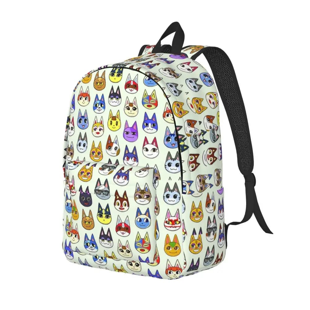 Anime Animal Crossing Cat Printed Backpack — detail 2