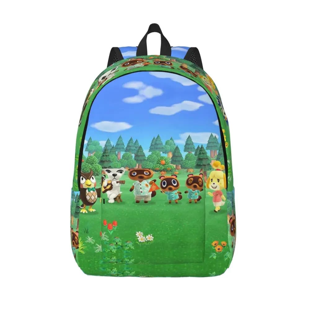 Animal Crossing Anime Characters Printed Backpack — detail 1