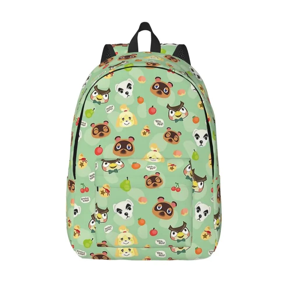 Anime Animal Crossing: New Horizons Characters Printed Backpack — detail 1