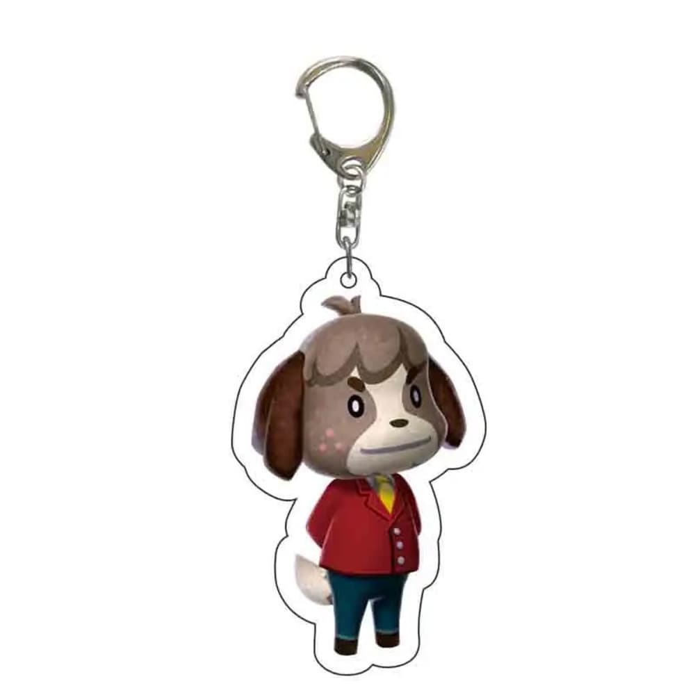 Anime Animal Crossing: New Horizons Digby Acrylic Keychain