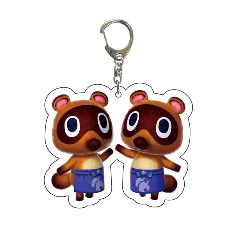 Anime Animal Crossing: New Horizons Timmy And Tommy Acrylic Keychain