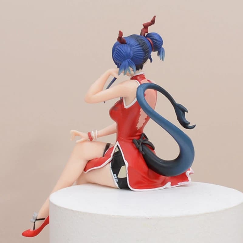 17cm Anime Arknights Ch'en Lungmen Red Sitting Action Figure Toy — detail 2