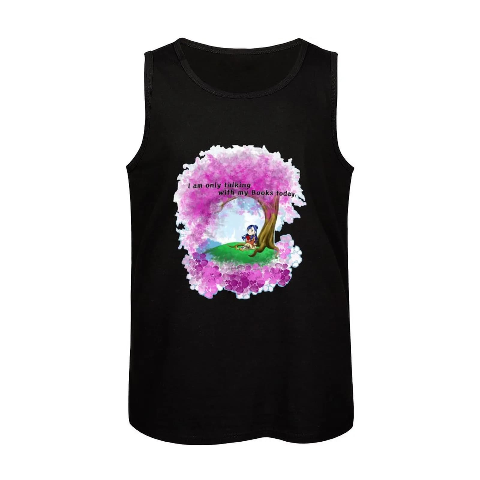 Anime Ascendance Of A Bookworm I Am Only Talking To My Books Today Black Tank Top — detail 1