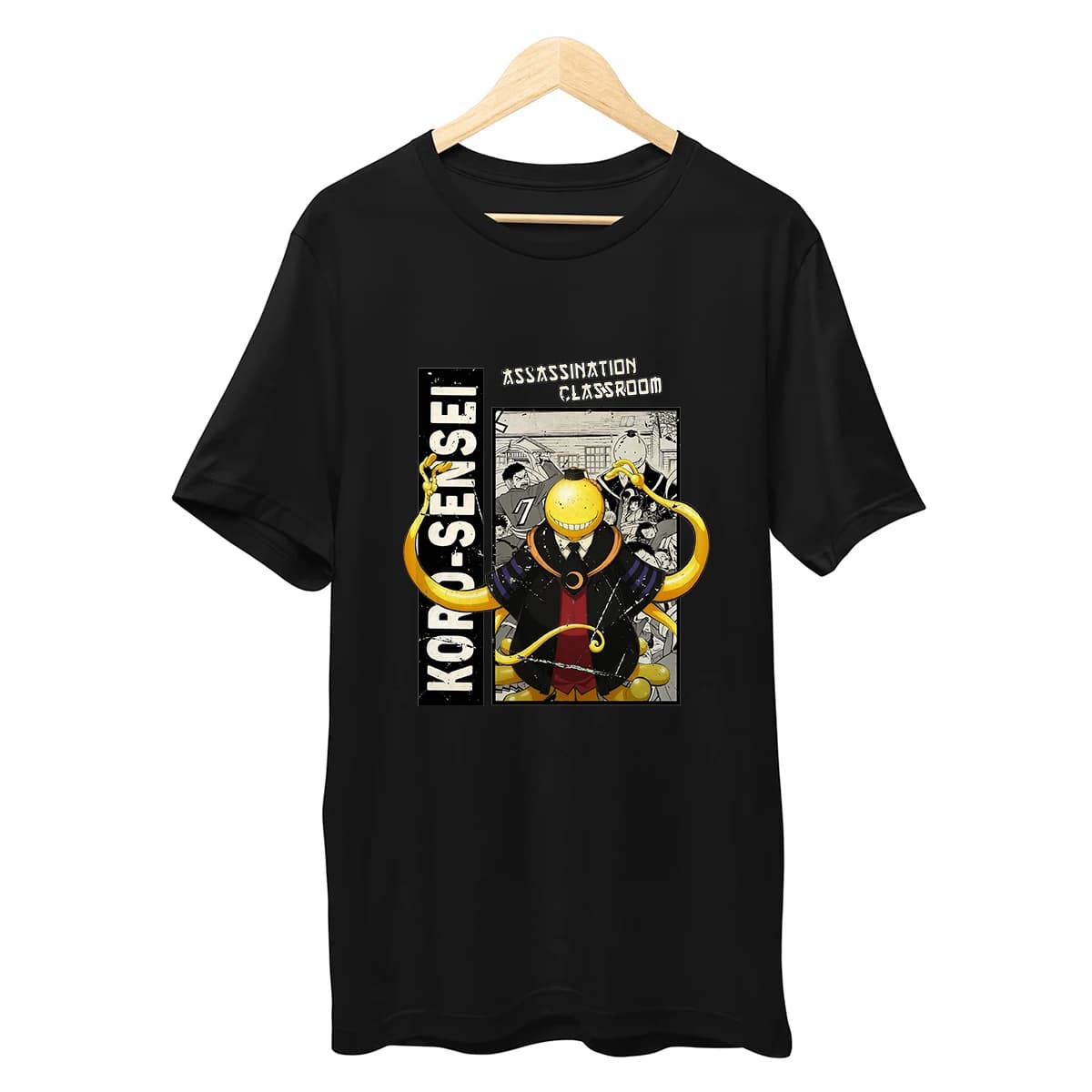 Anime Assassination Classroom Koro-Sensei Printed Short Sleeve T-Shirt — detail 1