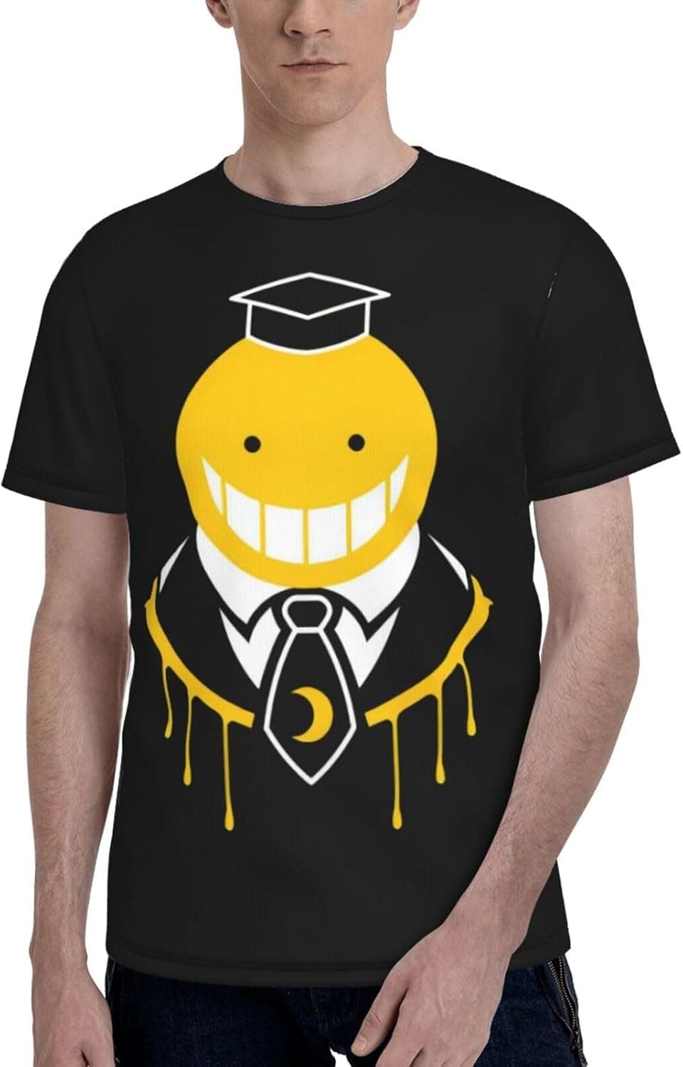 Anime Assassination Classroom Koro-Sensei Short Sleeve Casual T-Shirt — detail 1