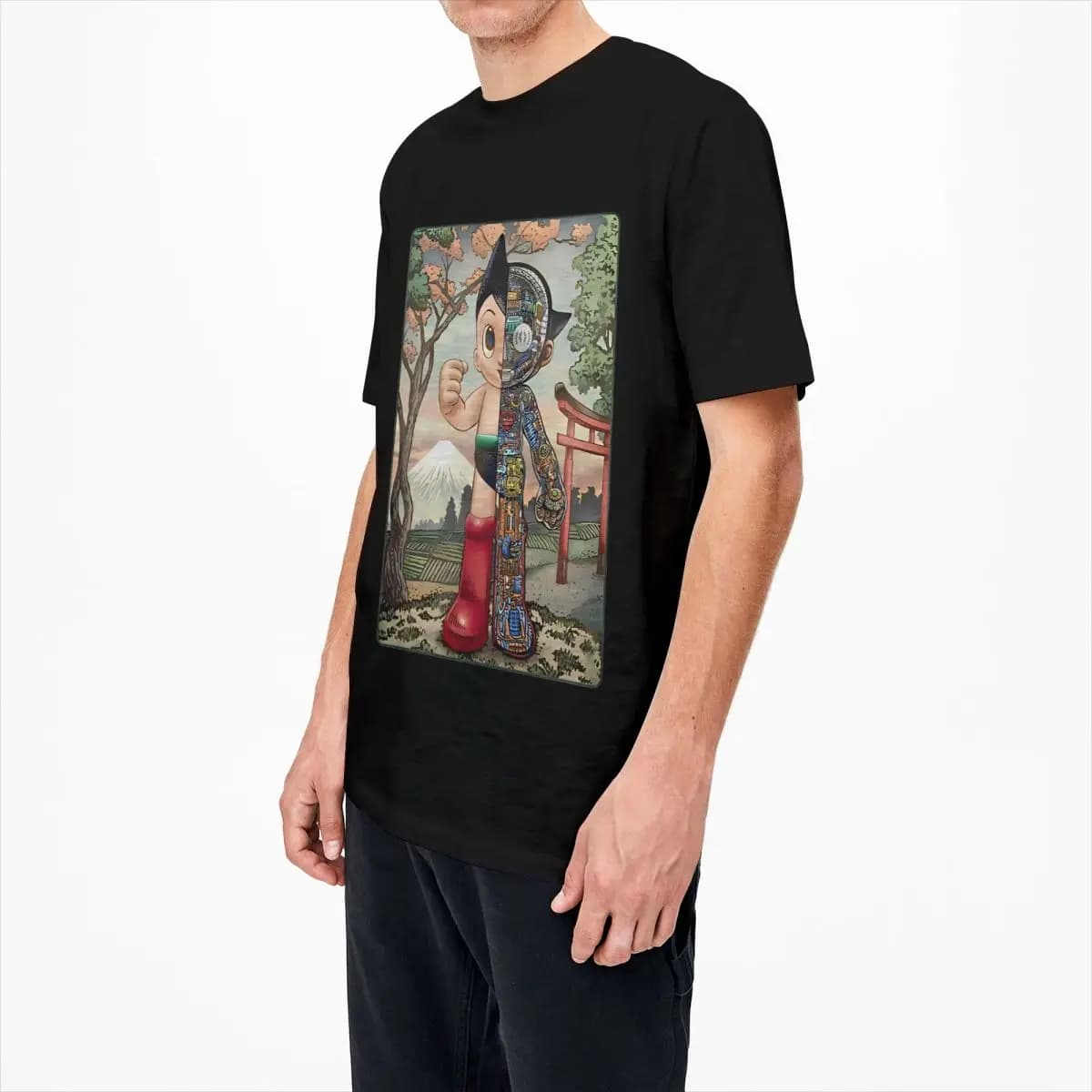 Anime Astro Boy Casual Short Sleeve T-Shirt — detail 2