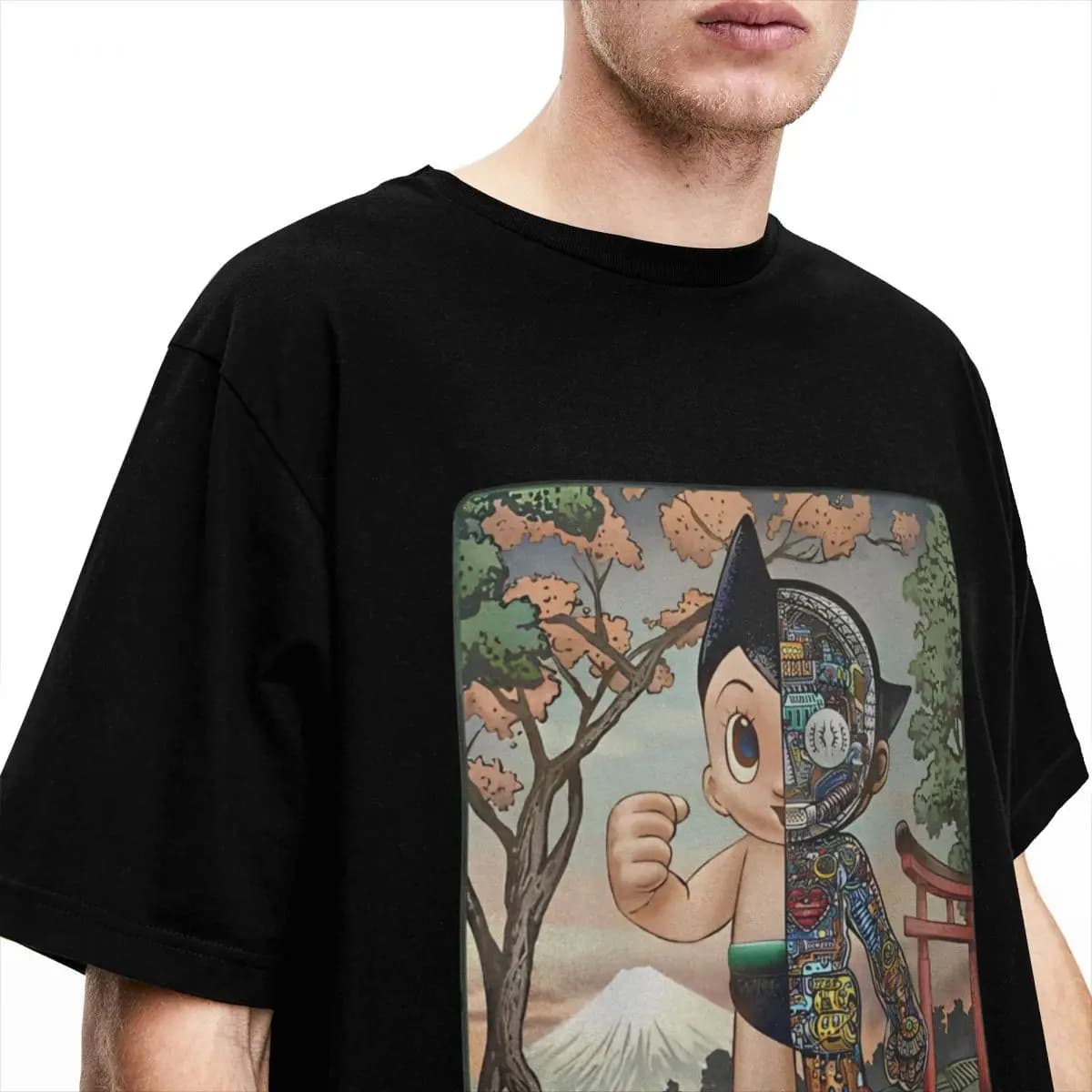 Anime Astro Boy Casual Short Sleeve T-Shirt — detail 1