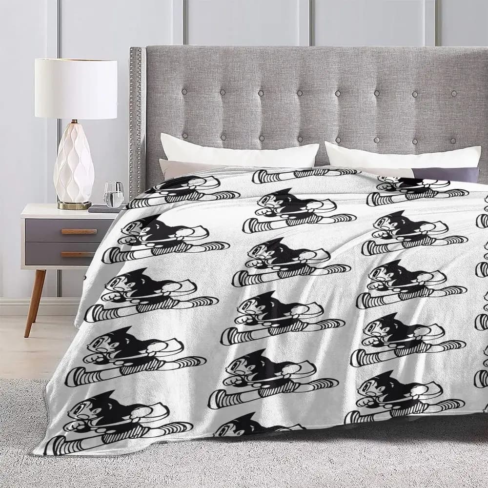 Astro Boy Printed White Anime Blanket — detail 1