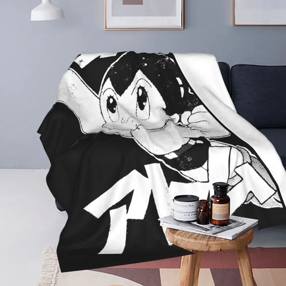 Anime Astro Boy Warm Black Blanket — detail 2