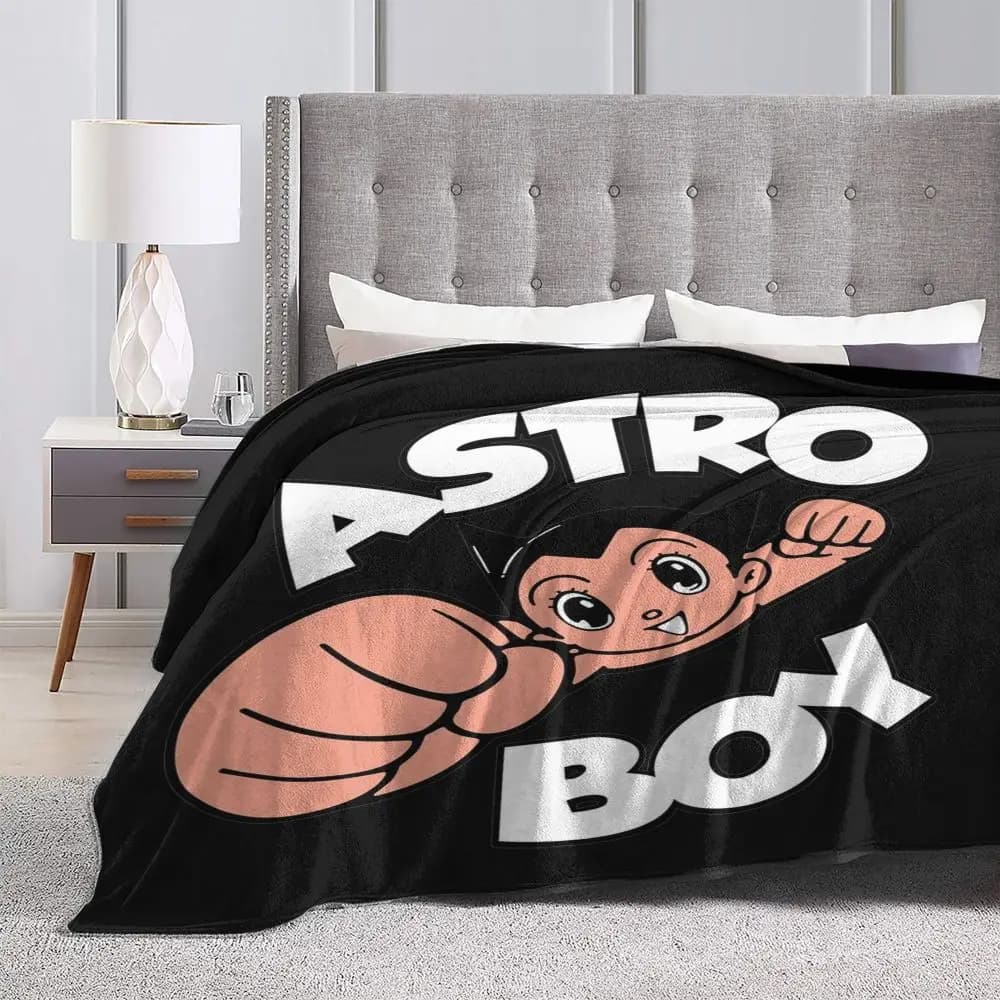 Anime Astro Boy Black Blanket — detail 1